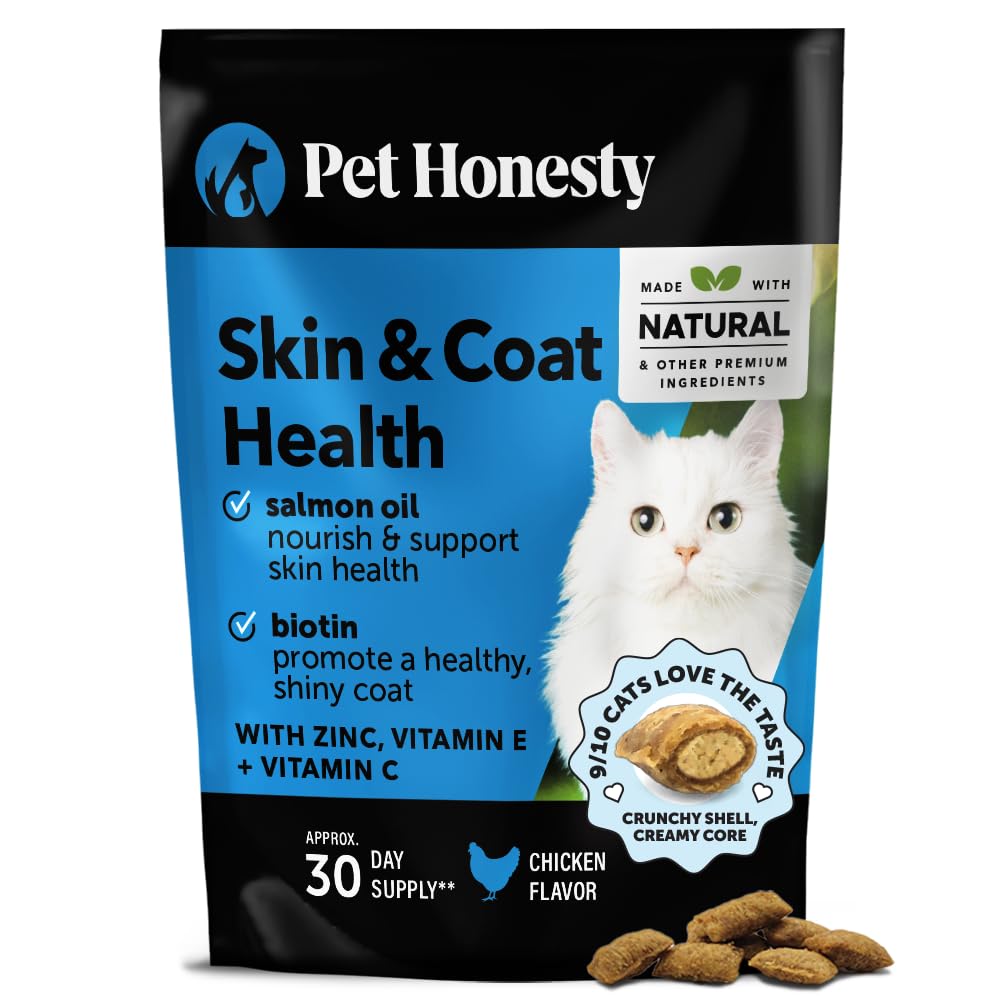 Amazon.com : Cat Skin & Coat Health Chews – Crunchy & Creamy